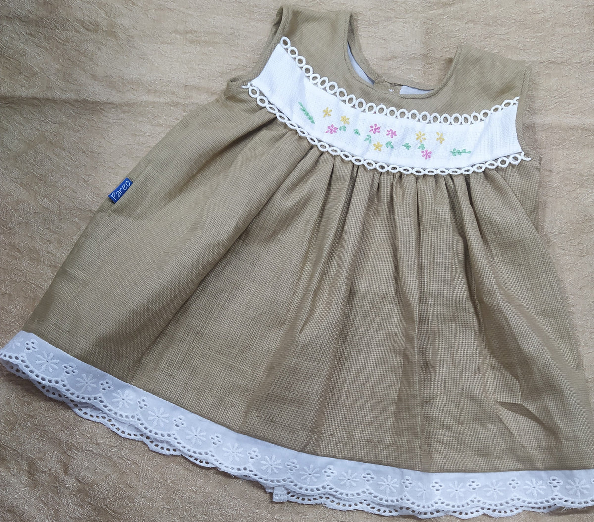 Fancy cotton best sale baby frocks