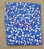 Cotton Pleated, Side zip, Side elastic Large Printed Maternity Wear