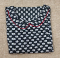 Cotton Pleated, Side zip, Side elastic Large Printed Maternity Wear