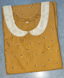 Cotton With Pockets, No Open, A-line churidar cut Medium Printed Nighty