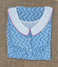 Cotton Pleated, Full Open Medium Printed Nighty