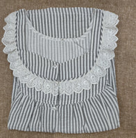 Soft Cotton Pleated, Full Open Medium Printed Nighty