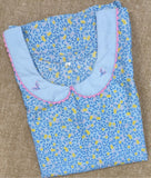 Soft Cotton With Pockets, No Open, A-line churidar cut Medium Printed Nighty