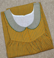 Soft Cotton Pleated, With Pockets, No Open Medium Printed Nighty