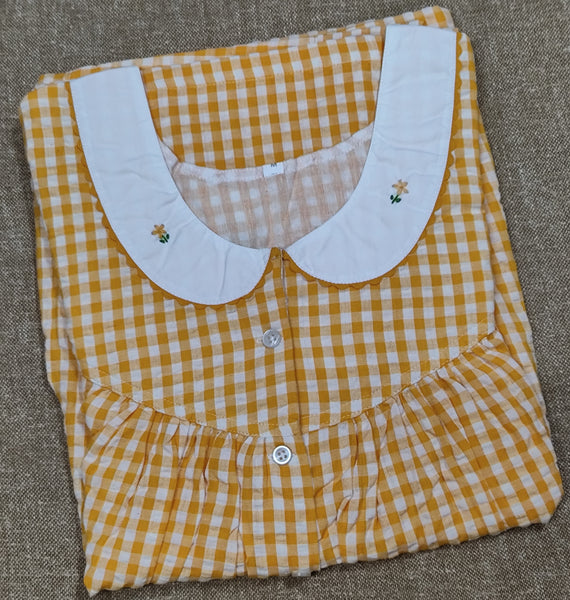 Bantex Pleated, With Pockets, Half Open Medium Printed Nighty