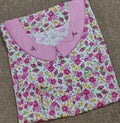 Cotton Pleated, With Pockets, Half Open Medium Printed Nighty