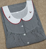 Cotton Pleated, With Pockets, Half Open Medium Printed Nighty