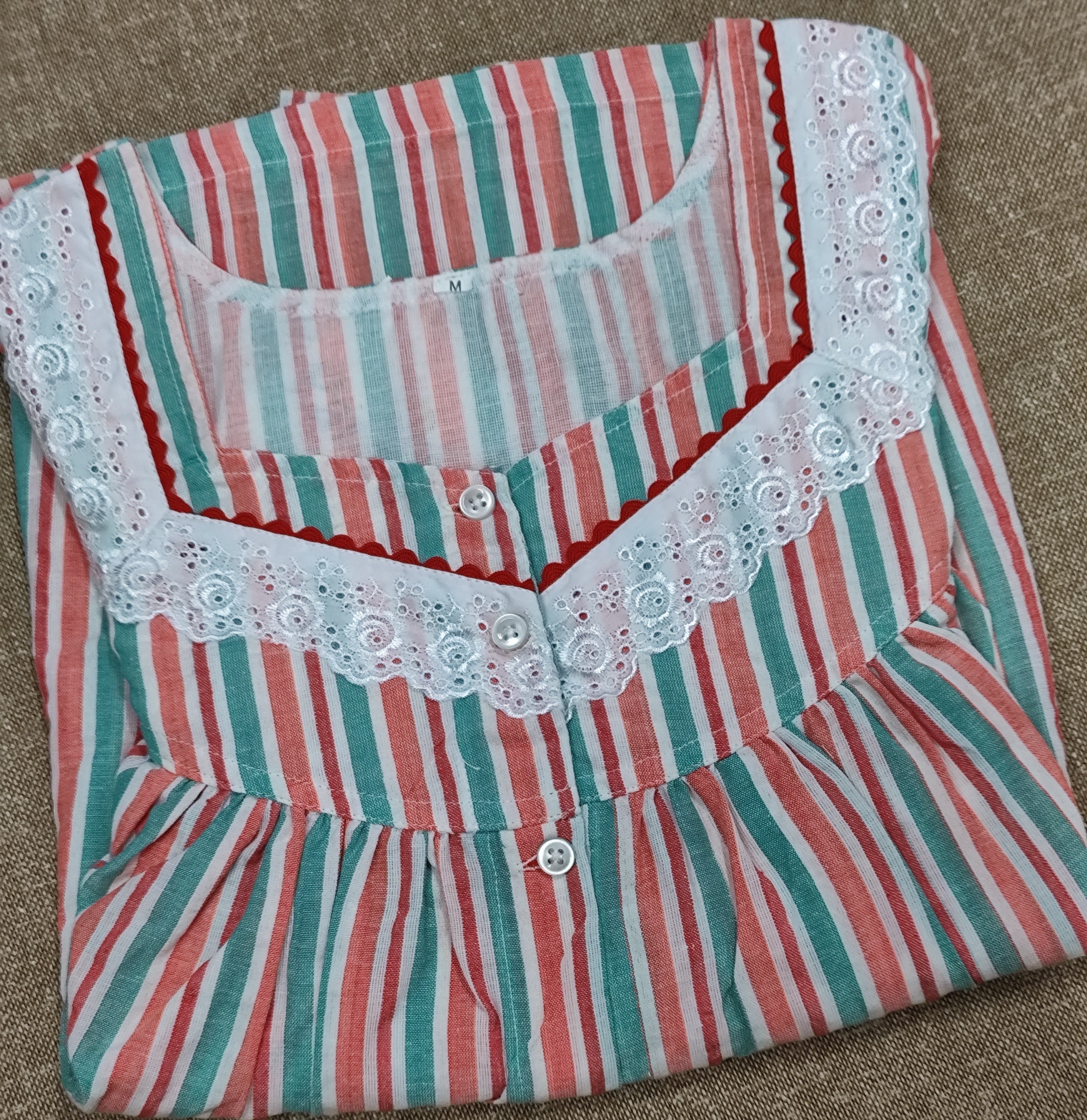 Bantex Pleated, Full Open Medium Printed Nighty