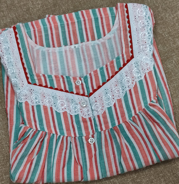 Bantex Pleated, Full Open Medium Printed Nighty
