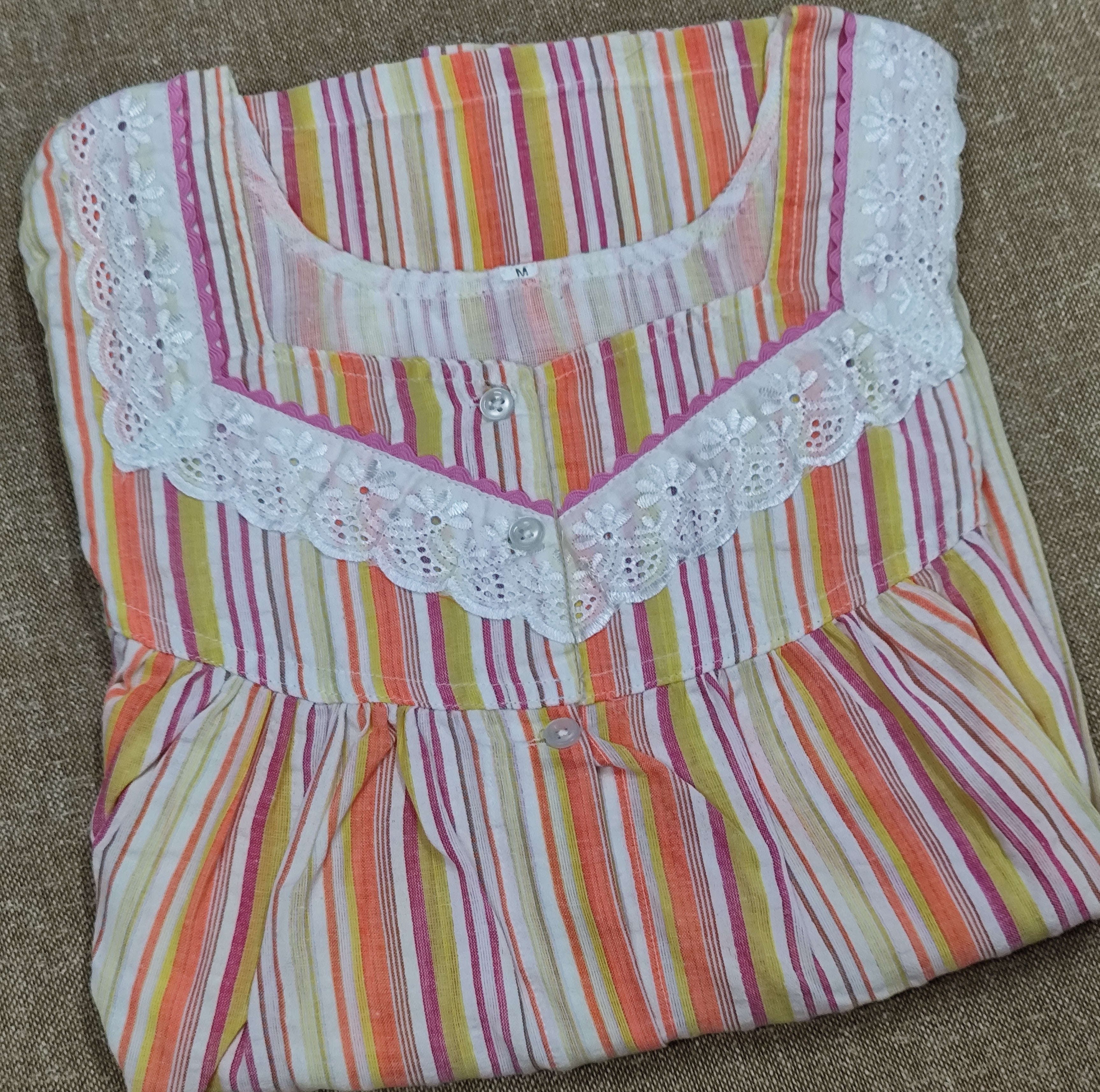 Bantex Pleated, Full Open Medium Printed Nighty