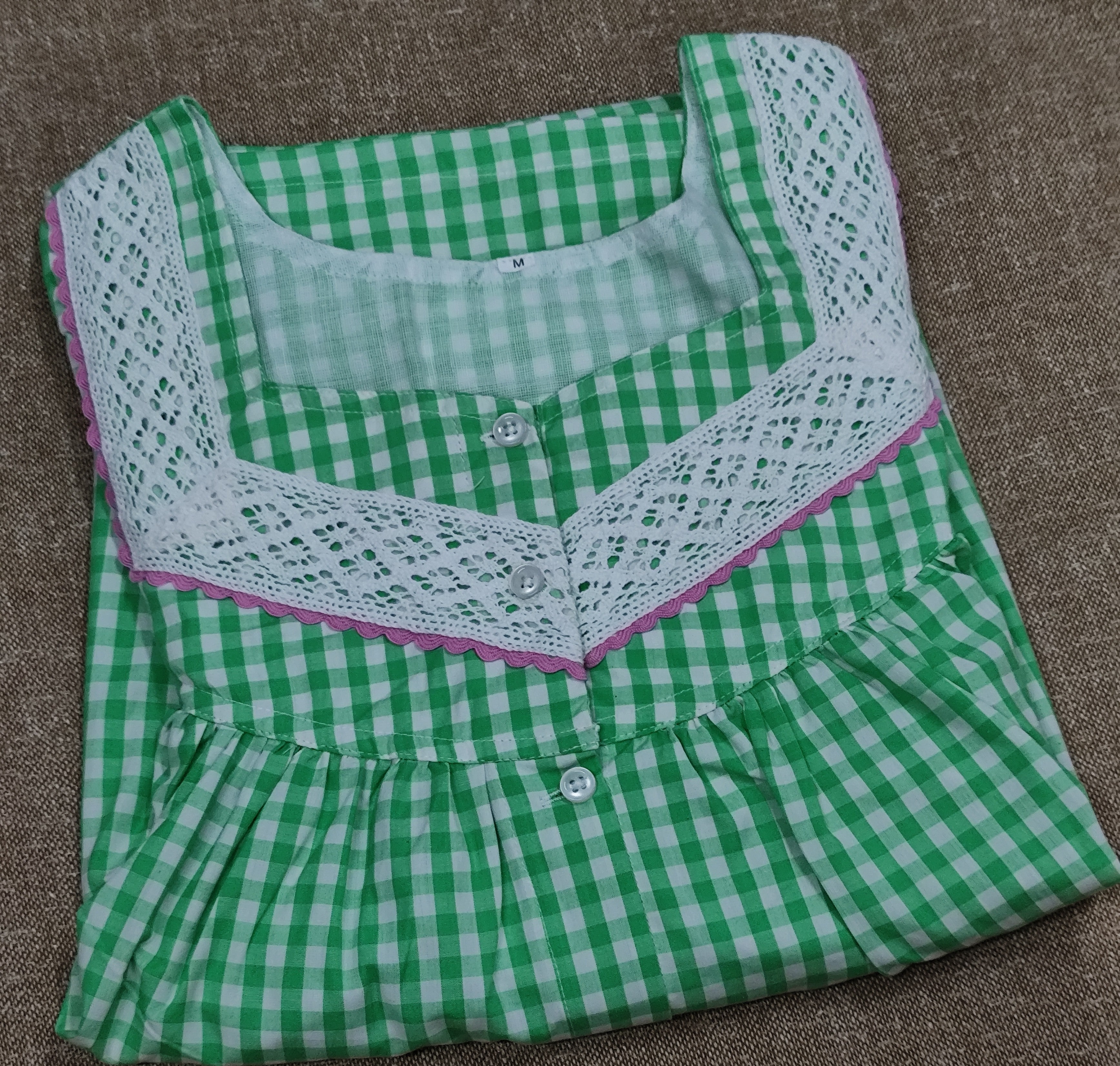 Bantex Pleated, Full Open Medium Printed Nighty
