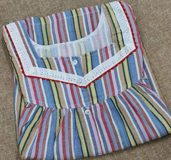 Bantex Pleated, Full Open Medium Printed Nighty