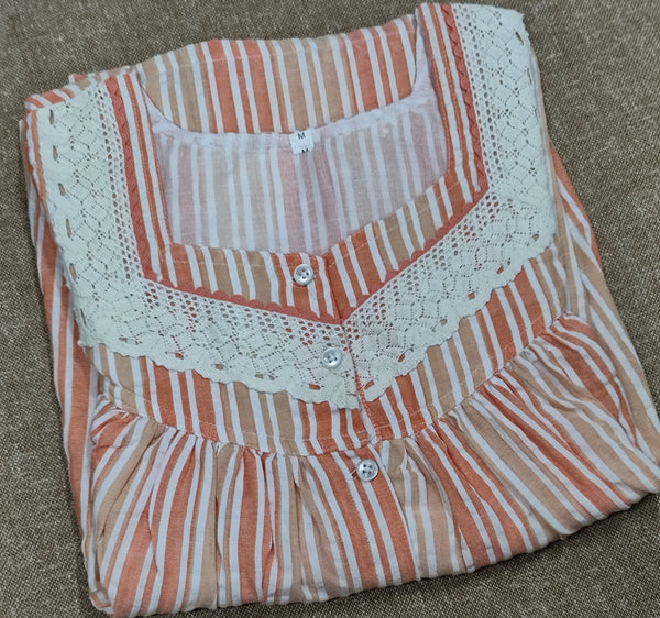 Bantex Pleated, Full Open Medium Printed Nighty