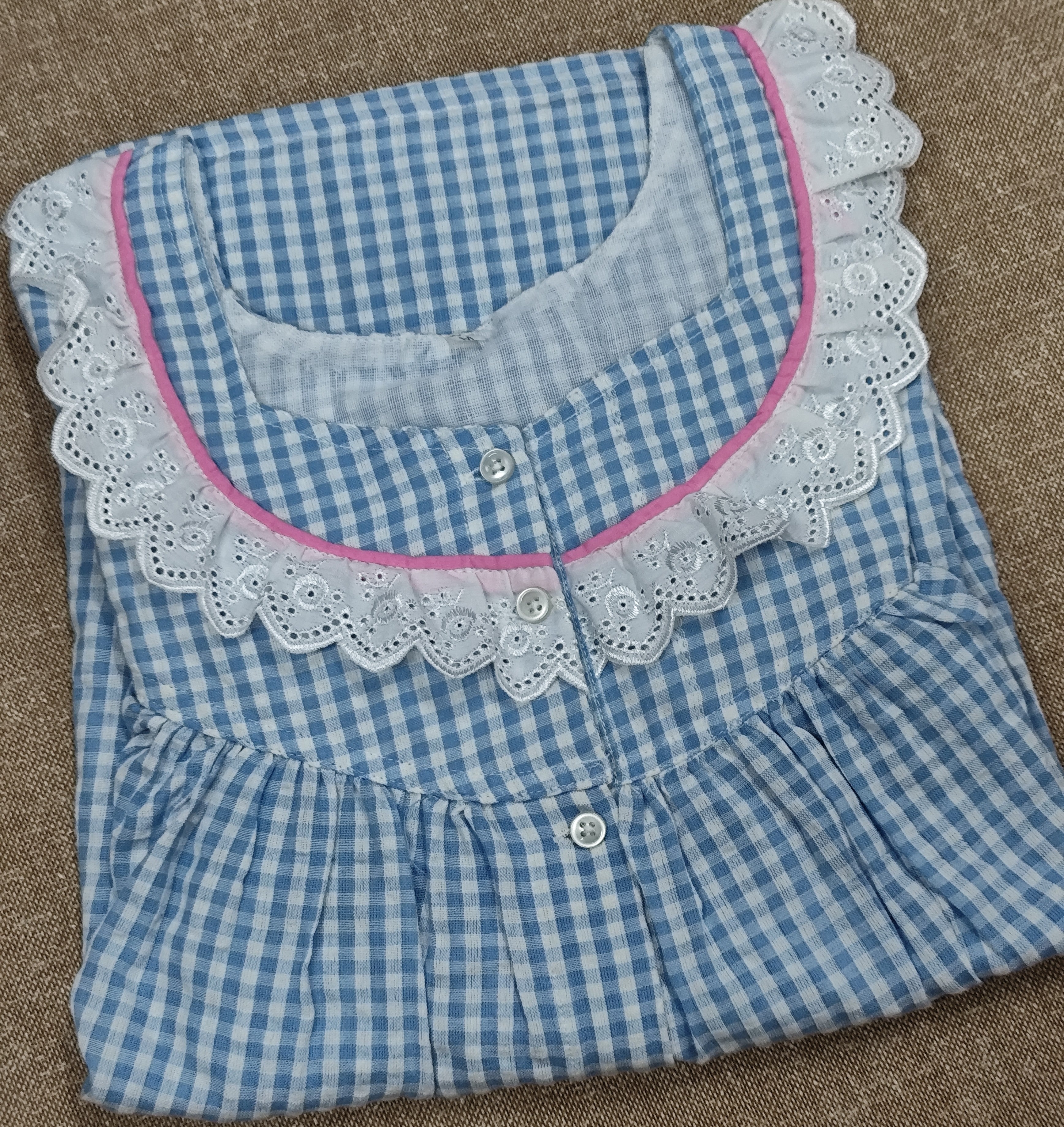 Bantex Pleated, Full Open Medium Printed Nighty
