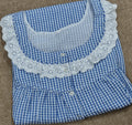 Soft Cotton Pleated, With Pockets, Half Open Large Printed Nighty