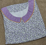 Bantex Pleated, With Pockets, Half Open Large Printed Nighty