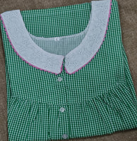Cotton Pleated, With Pockets, Half Open Large Printed Nighty