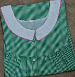 Cotton Pleated, With Pockets, Half Open Large Printed Nighty