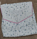 Soft Cotton Pleated, With Pockets, Half Open Large Printed Nighty