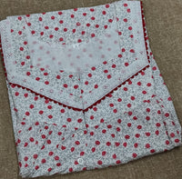 Soft Cotton Pleated, With Pockets, Half Open Large Printed Nighty