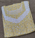 Bantex Pleated, With Pockets, Half Open Medium Printed Nighty