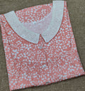 Cotton Pleated, With Pockets, Half Open Medium Printed Nighty