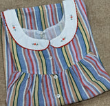 Bantex Pleated, With Pockets, Half Open Large Printed Nighty