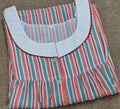 Cotton Pleated, With Pockets, Half Open Xlarge Printed Nighty