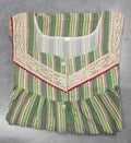 Cotton Pleated, Full Open Large Printed Nighty