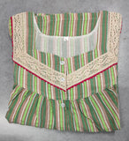 Cotton Pleated, Full Open Large Printed Nighty
