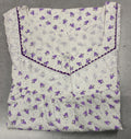 Cotton Pleated, Full Open Large Printed Nighty