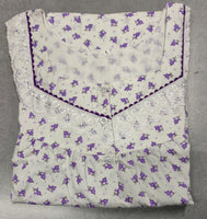 Cotton Pleated, Full Open Large Printed Nighty