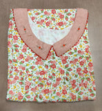 Soft Cotton Pleated, With Pockets, Half Open Large Printed Nighty