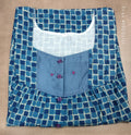 Soft Cotton Pleated, With Pockets, Half Open Large Printed Nighty