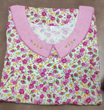 Soft Cotton Pleated, With Pockets, Half Open Large Printed Nighty