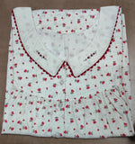 Soft Cotton Pleated, With Pockets, Half Open Large Printed Nighty