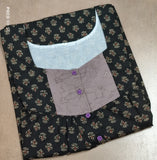 Soft Cotton Pleated, With Pockets, Half Open Large Printed Nighty