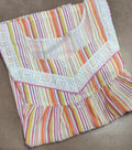 Bantex Pleated, Full Open Large Printed Nighty back a line churdar cut