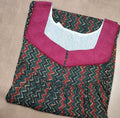 Cotton Pleated, With Pockets, No Open Medium Printed Nighty