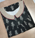 Cotton Pleated, With Pockets, No Open Medium Printed Nighty