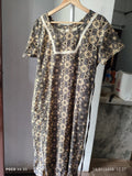 Cotton Tying String, A-line churidar cut Medium Printed Frock Nighty