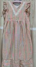 Bantex Pleated, With Pockets, Back A-line, Side elastic Large Printed Frock Nighty