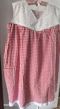 Bantex Pleated, Side zip, Pockets, Back A-line,   full open   Sleeveless, Side elastic Medium Printed Maternity Wear length42"