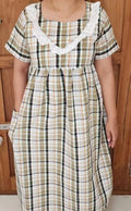 Bantex Pleated, Side zip, Pockets, Back A-line, Side elastic Medium Printed Maternity Wear