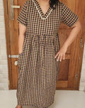 Bantex Pleated, Side zip, Pockets, Back A-line, Side elastic Medium Printed Maternity Wear