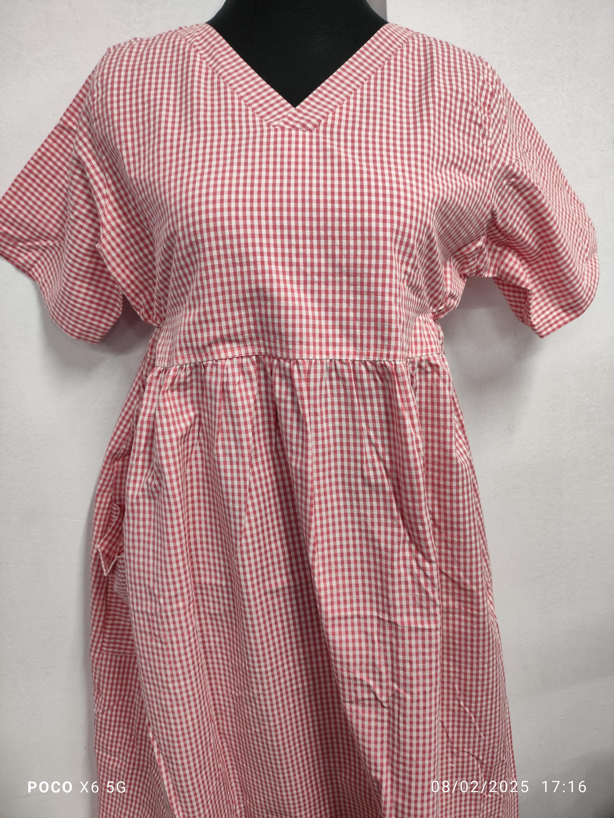 Cotton Side zip, Pockets, Back A-line, Side elastic Large Printed Maternity Wear