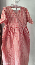 Cotton Side zip, Pockets, Back A-line, Side elastic Large Printed Maternity Wear