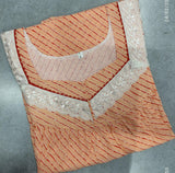 Soft Cotton Pleated, Pockets, No Open Large Printed Nighty