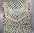 Cotton Pleated, With Pockets, Half Open Large Printed Nighty