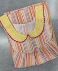Bantex Pleated, With Pockets, Half Open Medium Printed Nighty